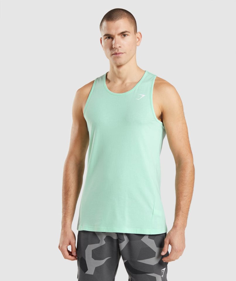 Men\'s Gymshark Critical Tanks Mint | NZ 4DXVJK